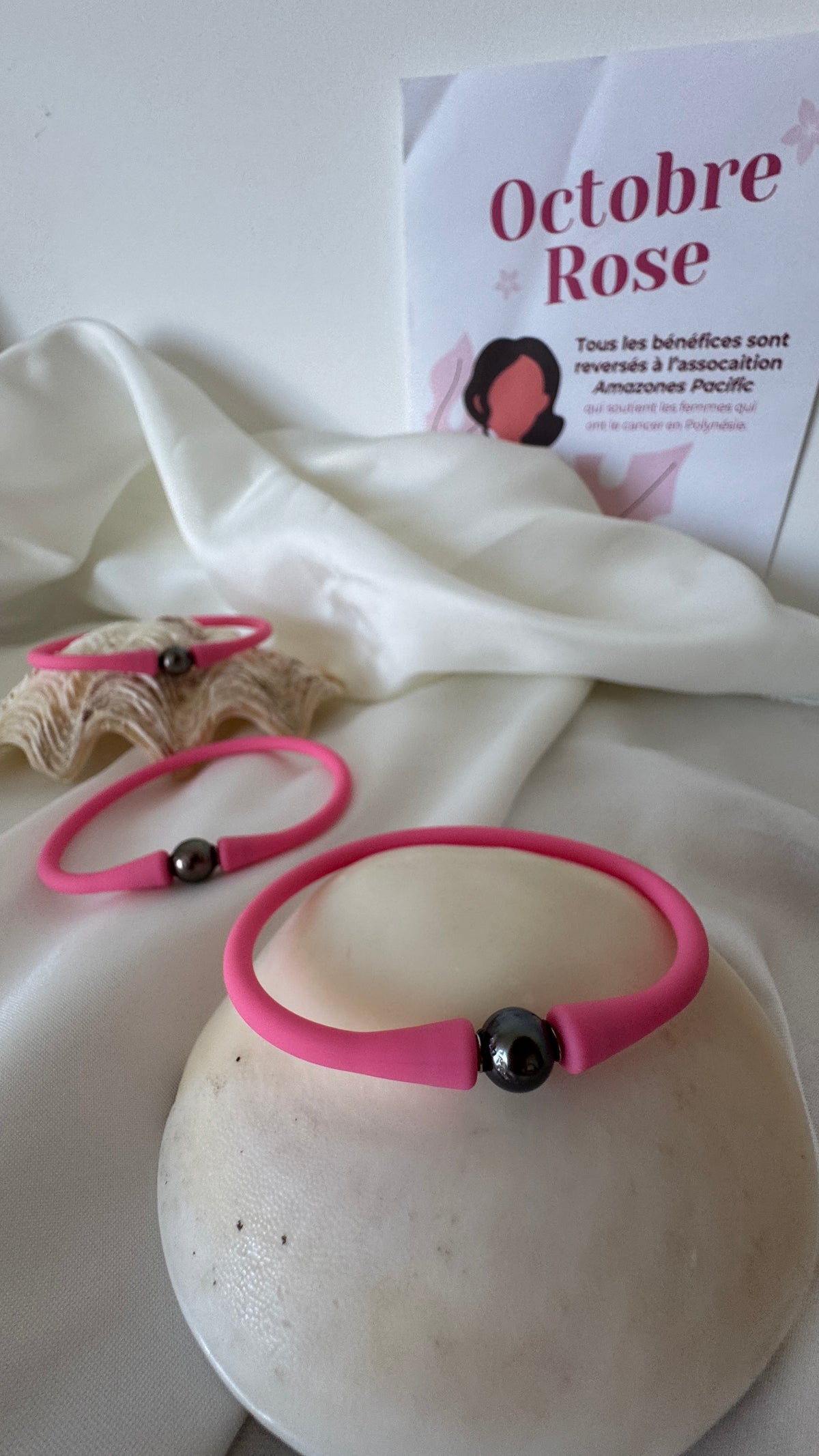 Bracelet Octobre Rose #25